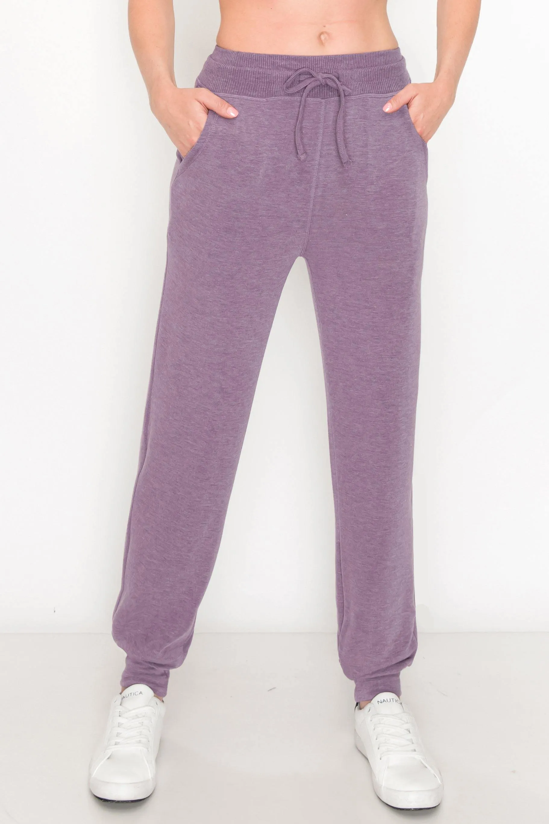 Women's French Terry Joggers - Premium Womens Sweatpants for Casual Athleisure Pants