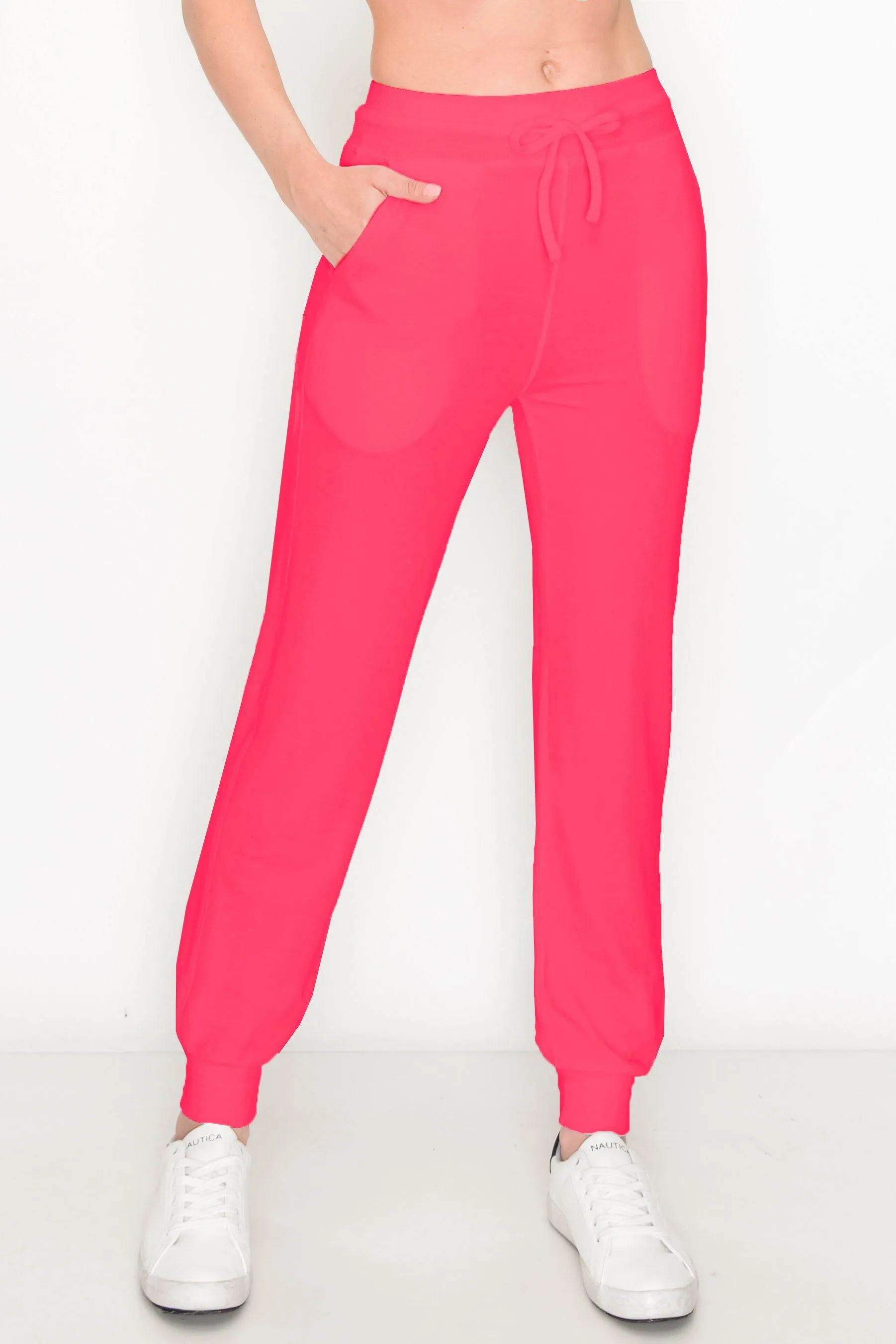 Women's French Terry Joggers - Premium Womens Sweatpants for Casual Athleisure Pants