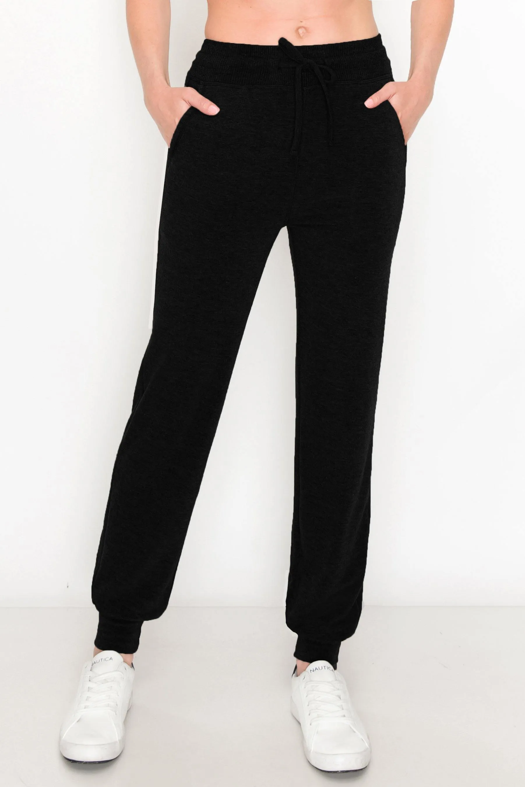 Women's French Terry Joggers - Premium Womens Sweatpants for Casual Athleisure Pants