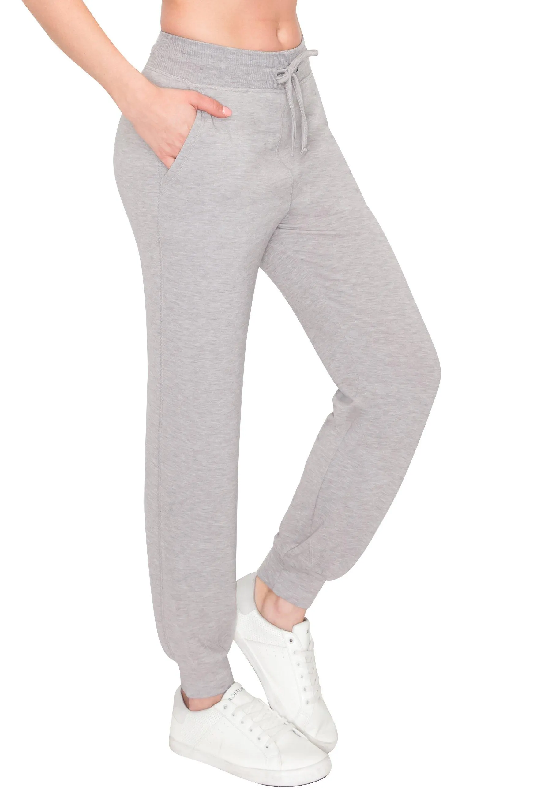 Women's French Terry Joggers - Premium Womens Sweatpants for Casual Athleisure Pants