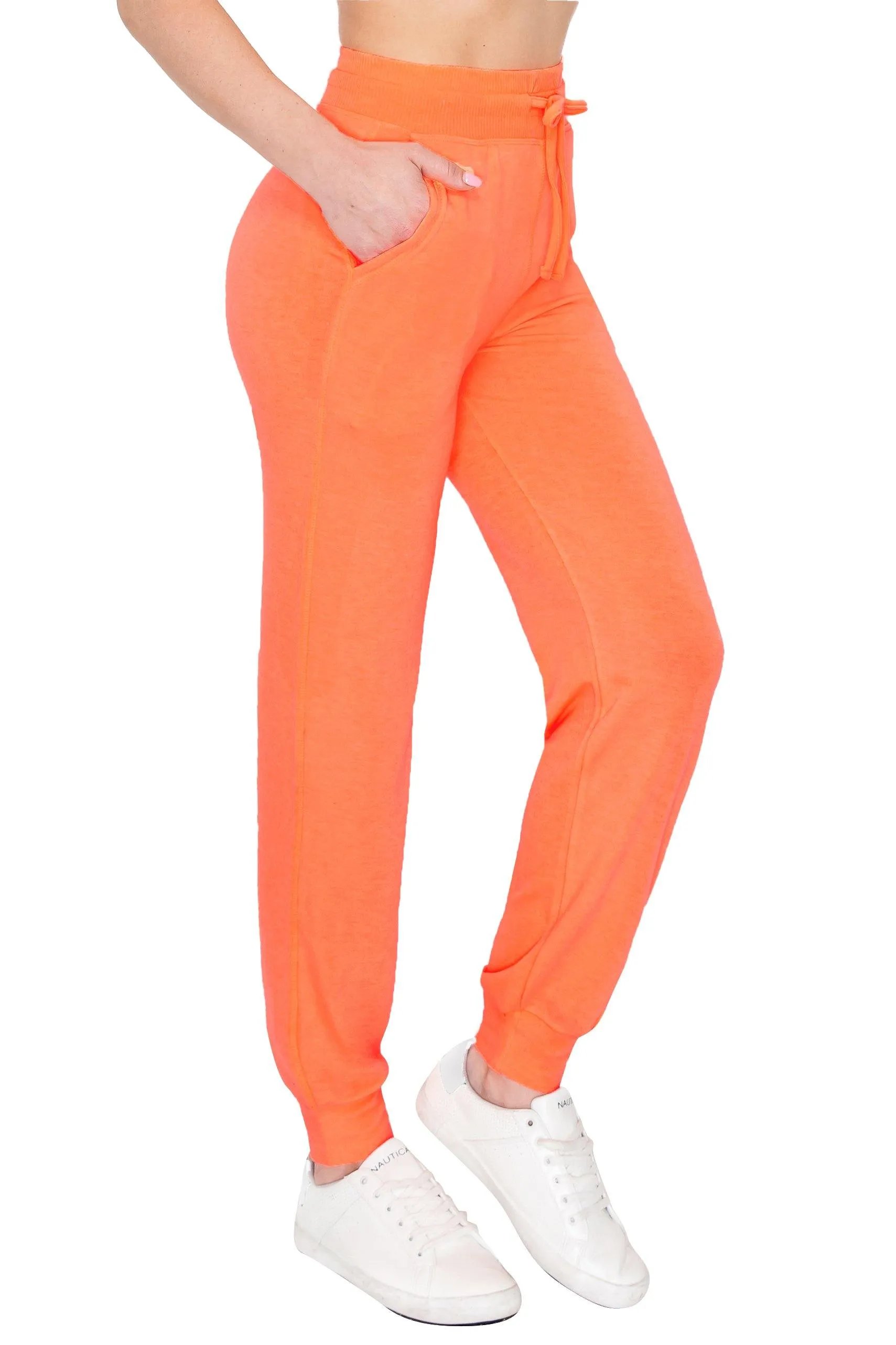 Women's French Terry Joggers - Premium Womens Sweatpants for Casual Athleisure Pants